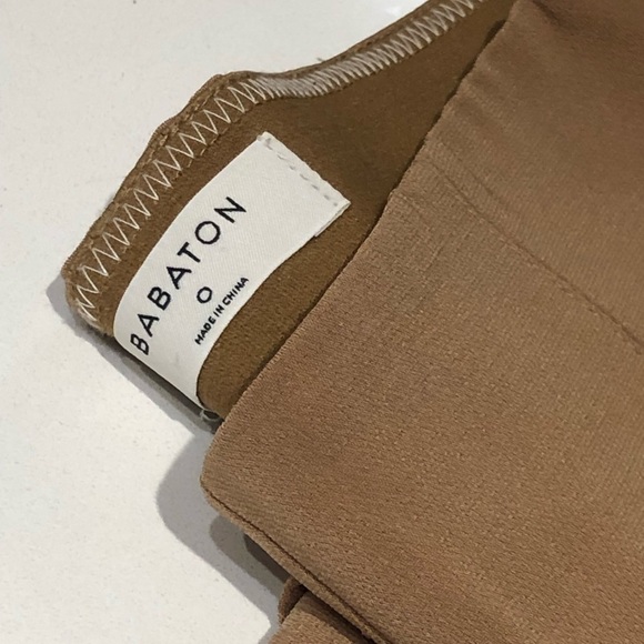 BABATON JOTHAM HIGH RISE SKINNY TROUSER DRESS PANT SIZE 0 TAN BEIGE - Picture 5 of 8